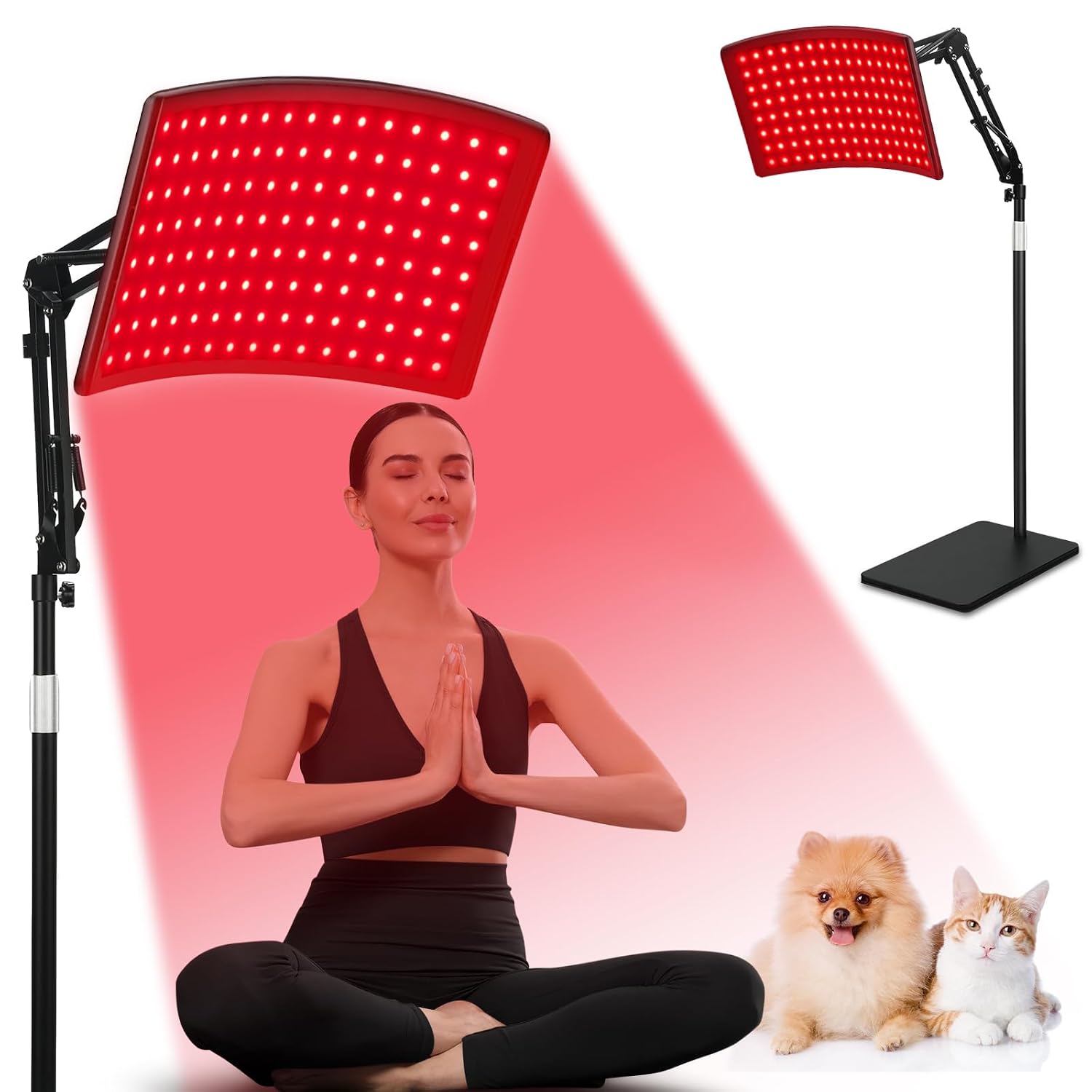 Viconor Red Light Therapy Lamp with Stand