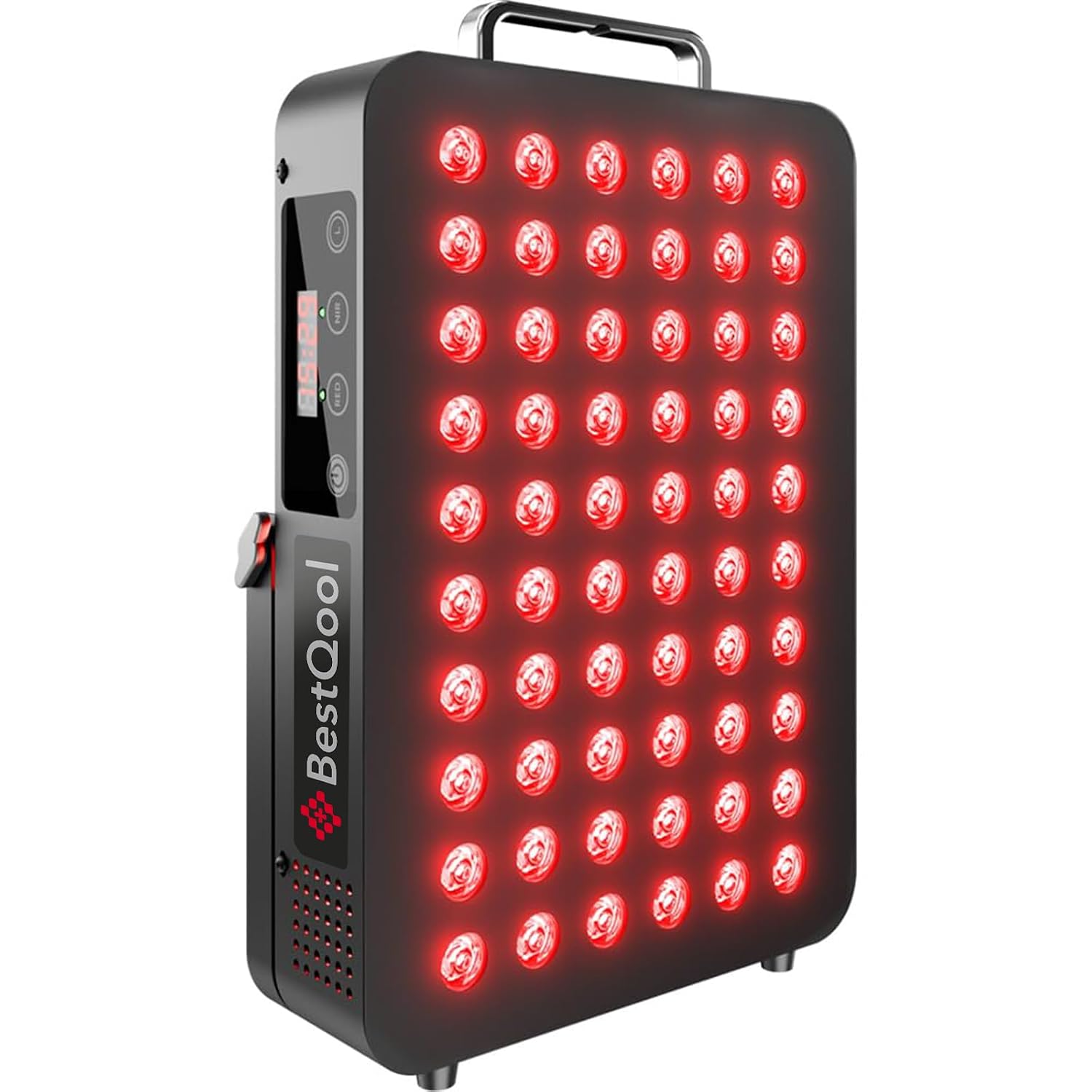 Bestqool Light Therapy Panel with 660nm red and 850nm infrared LEDs premium design