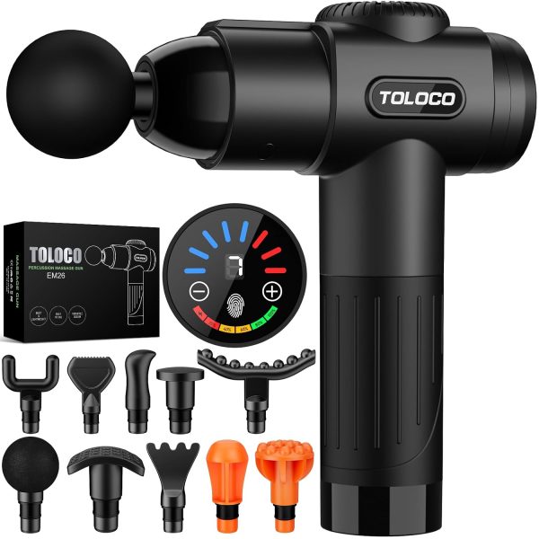 TOLOCO Massage Gun Deep Tissue Back Massage for Athletes for Pain Rel