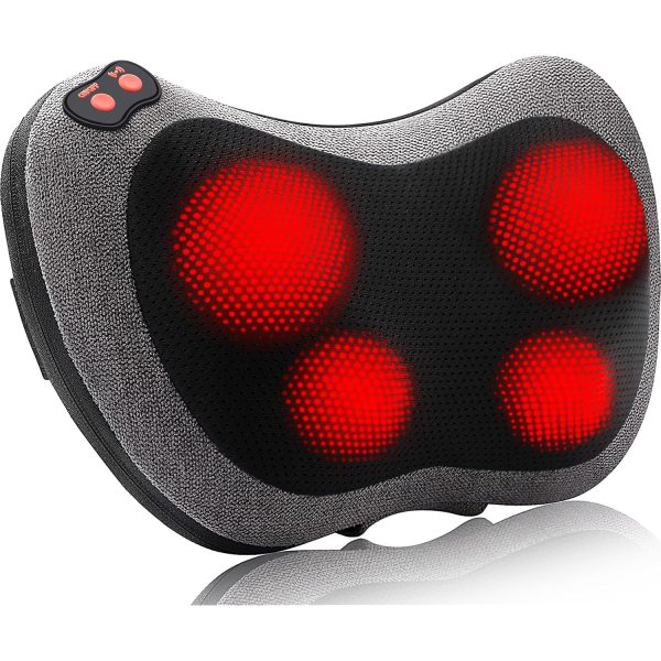 Papillon Back Massager with Heat Shiatsu Pillow for Body Pain Relief G